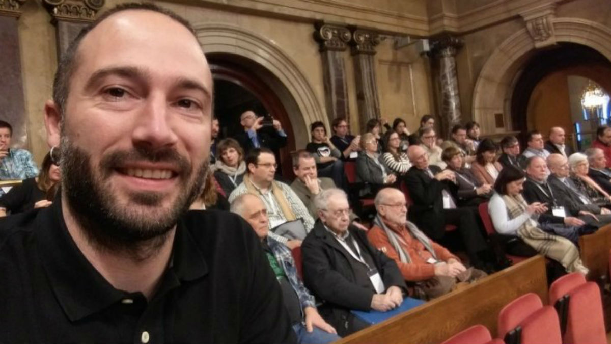 El alcalde de Capellades (Barcelona), Aleix Auber, de la CUP