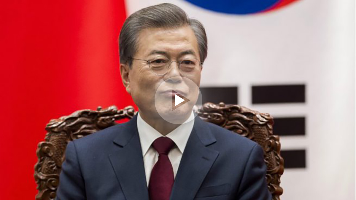 El Presidente de Corea del Sur, Moon Jae In. Foto: AFP