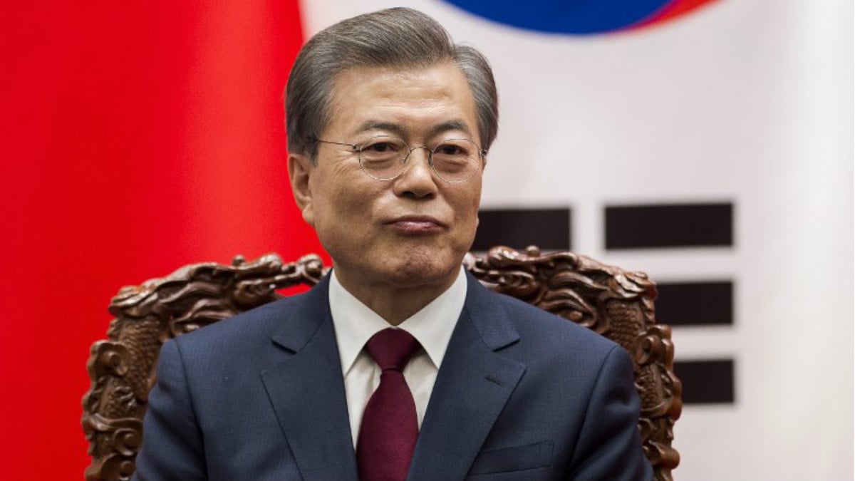 El Presidente de Corea del Sur, Moon Jae In. Foto: AFP