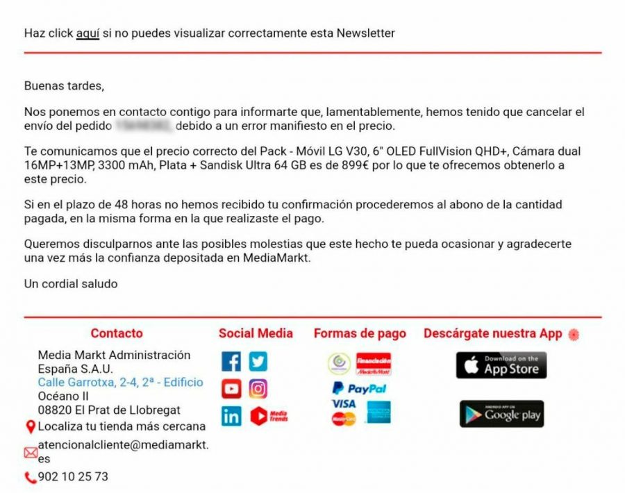lluvia Grapa Enfatizar Un centenar de usuarios acusan a MediaMarkt de “estafa”: se quedan sin  móvil y sin dinero