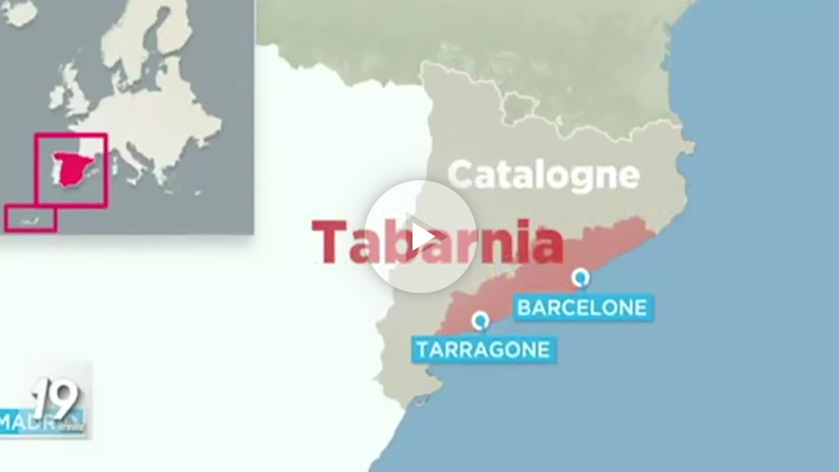 Vídeo de la televisión belga explicando el movimiento Tabarnia (Fuente: ‘Dolça Catalunya’)