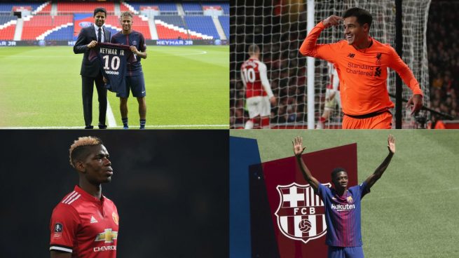 Neymar, Coutinho, Dembele… los 10 fichajes más caros de la historia del fútbol