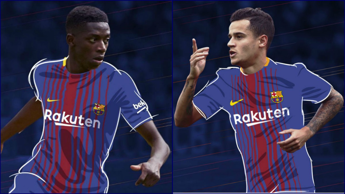 El Barça ha fichado a Dembélé y Coutinho para sustituir a Neymar. (Fotos: fcbarcelona.cat)