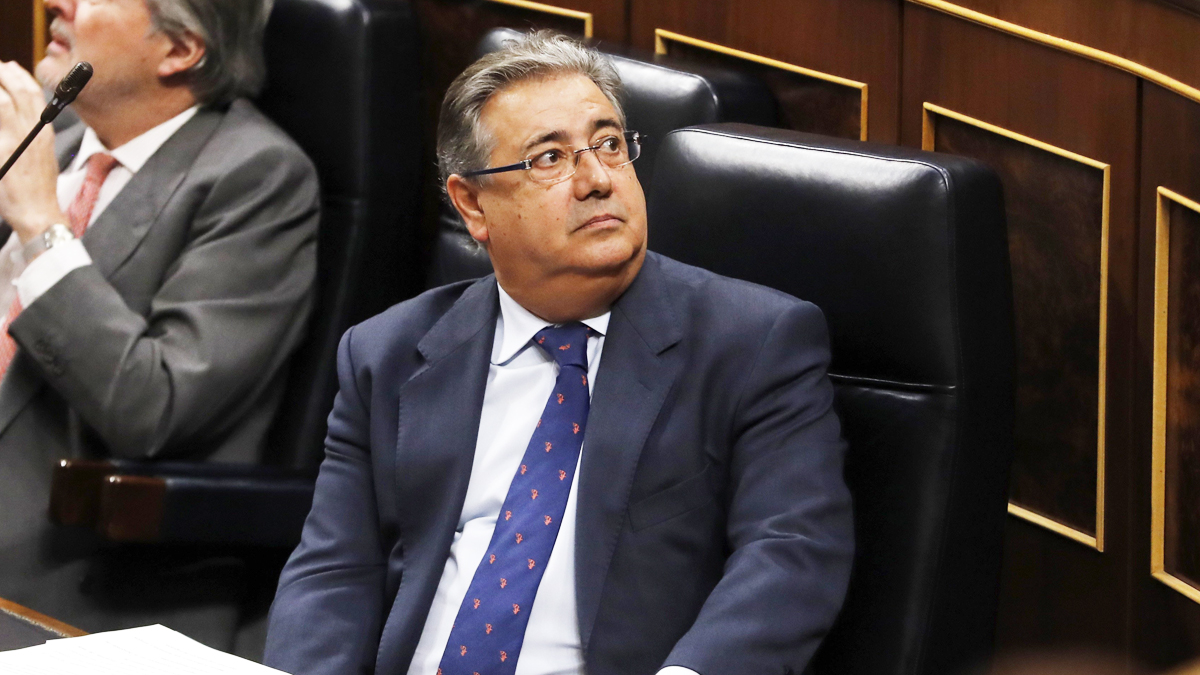 El ex ministro del Interior, Juan Ignacio Zoido, en el Congreso de los Diputados. (EFE)