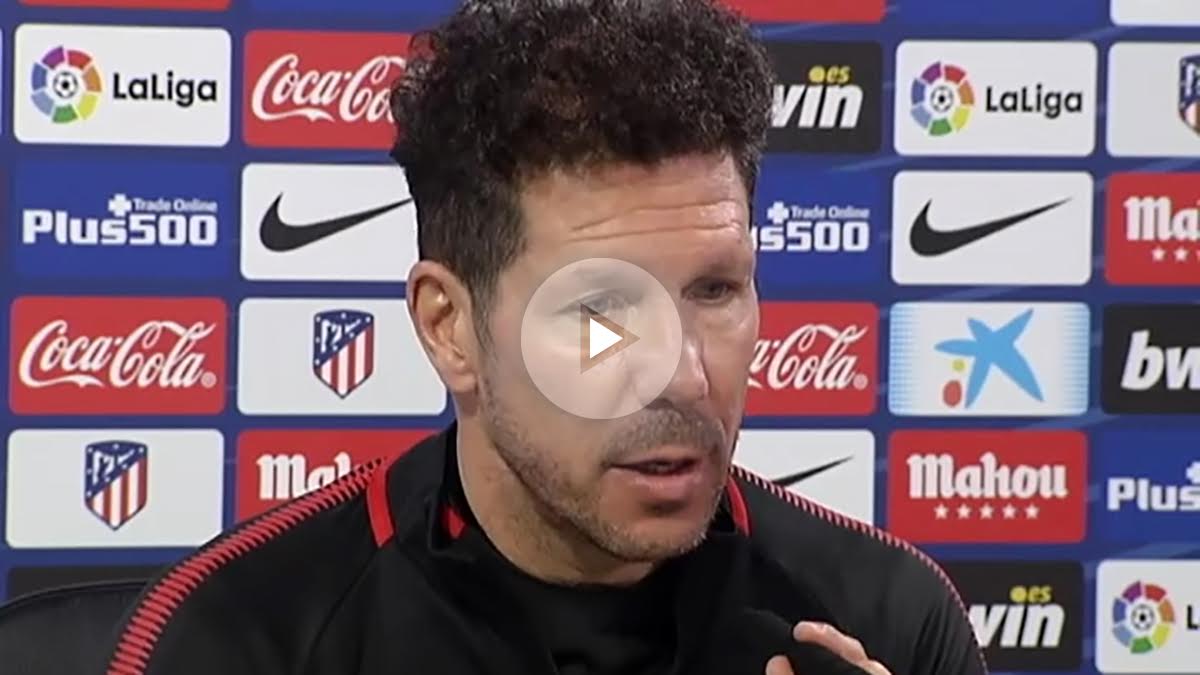 Simeone analiza el partido de vuelta ante el Lleida.