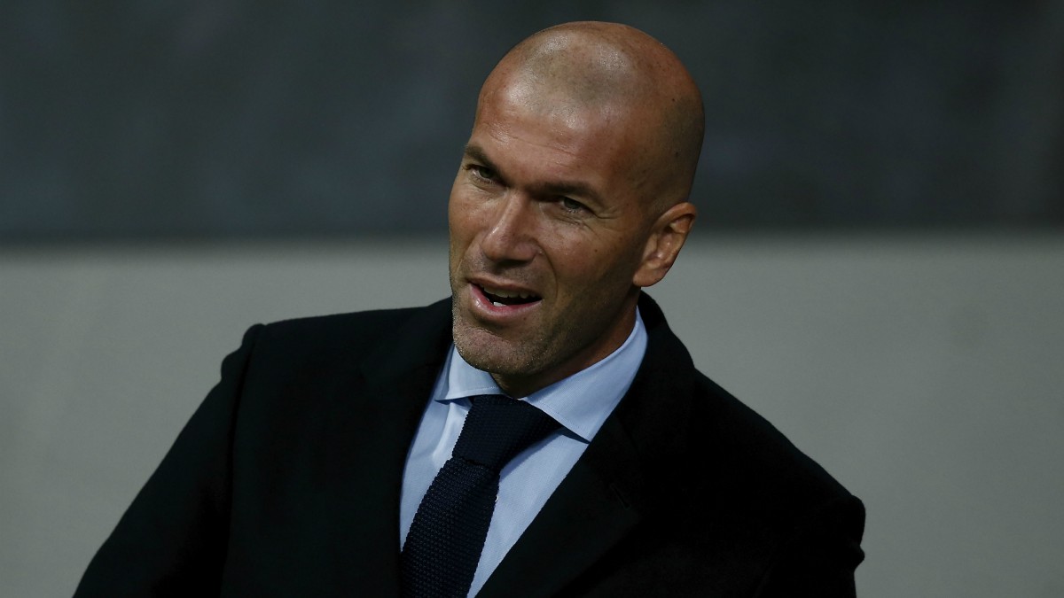 Zidane, en un partido con el Real Madrid. (Getty)