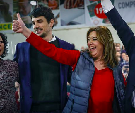 El exsocialista Dante Pérez con Susana Díaz