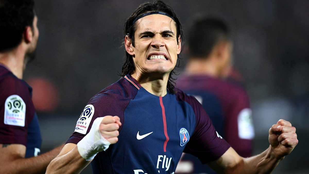 Cavani, celebrando un gol con el PSG | Real Madrid (AFP).