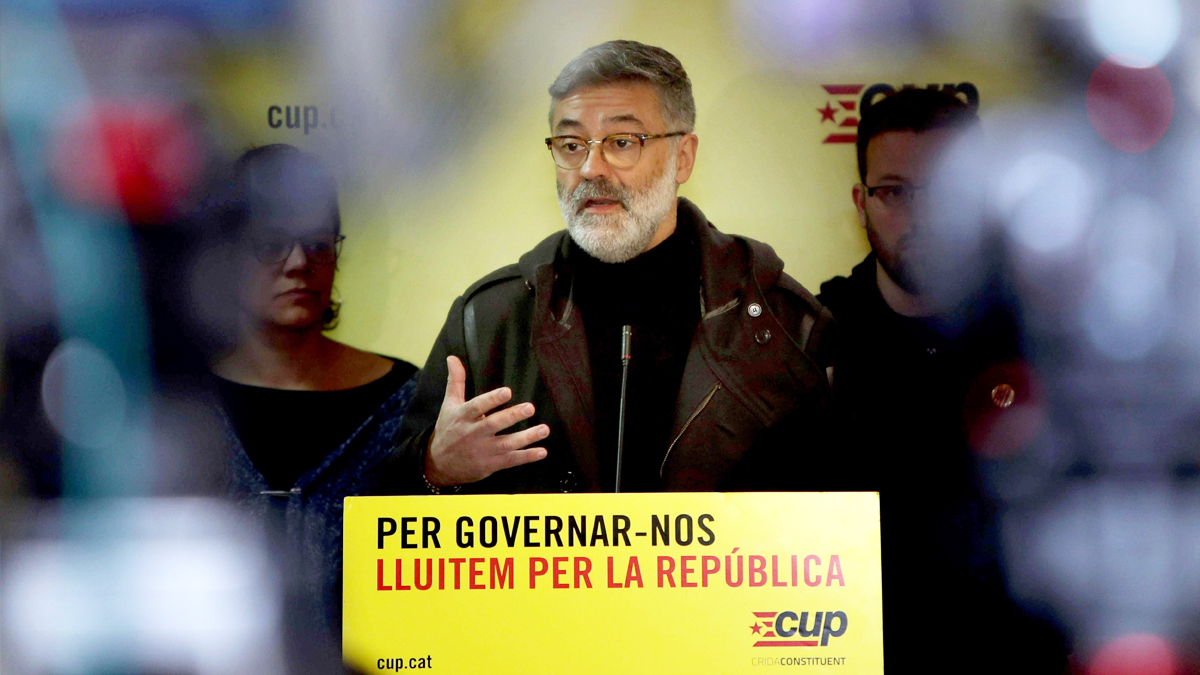 El diputado de la CUP Carles Riera. (Foto: EFE)
