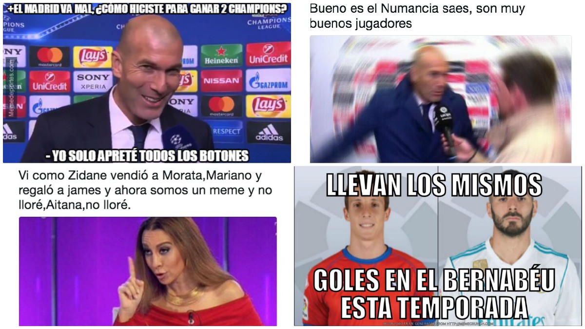 Zidane fue el foco principal de los memes en las redes sociales.