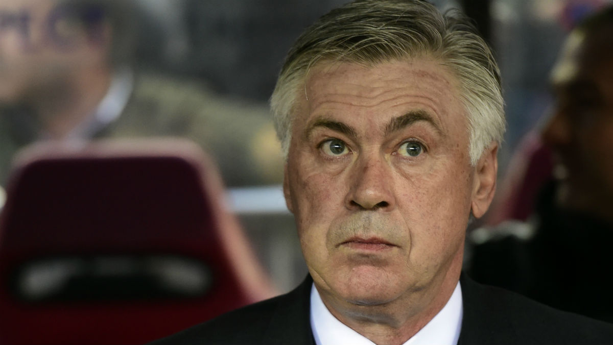 Carlo Ancelotti durante un partido del Real Madrid. (AFP)