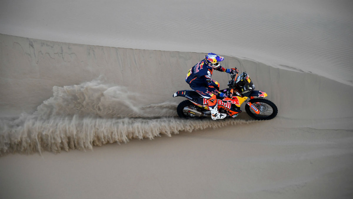Imágenes de la sexta etapa del Dakar. (AFP)