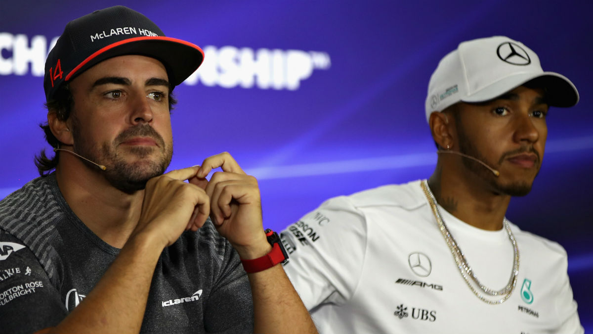Lewis Hamilton y Fernando Alonso son los dos claros dominadores de la parrilla de Fórmula 1 en lo que a seguidores en redes sociales se refiere, con el británico por delante del bicampeón español. (Getty)