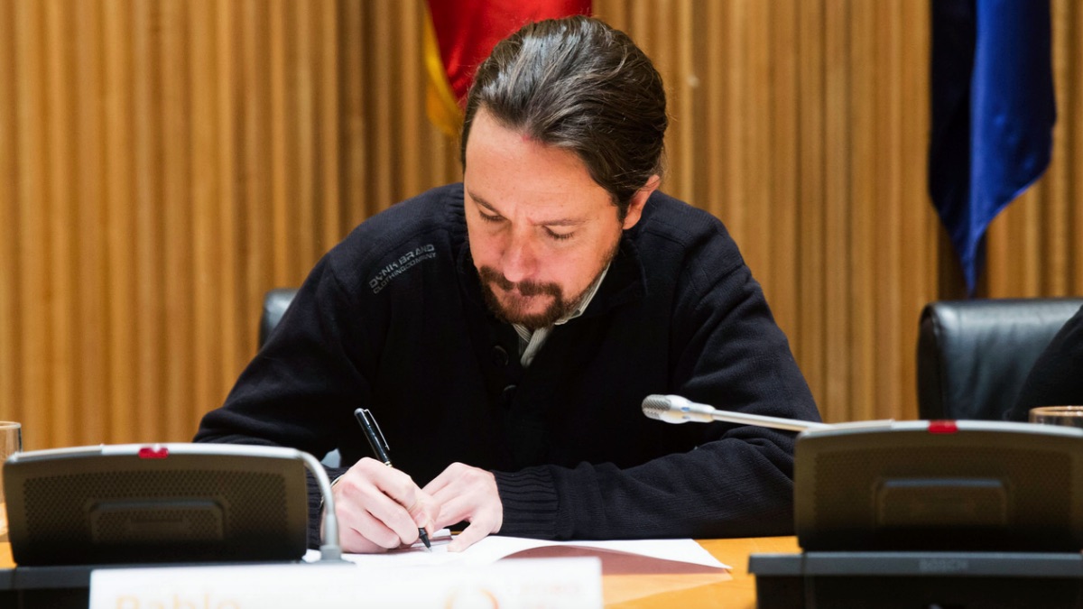 Pablo Iglesias en el Congreso.