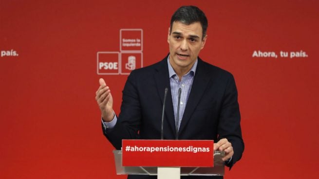 Pedro Sánchez en Ferraz