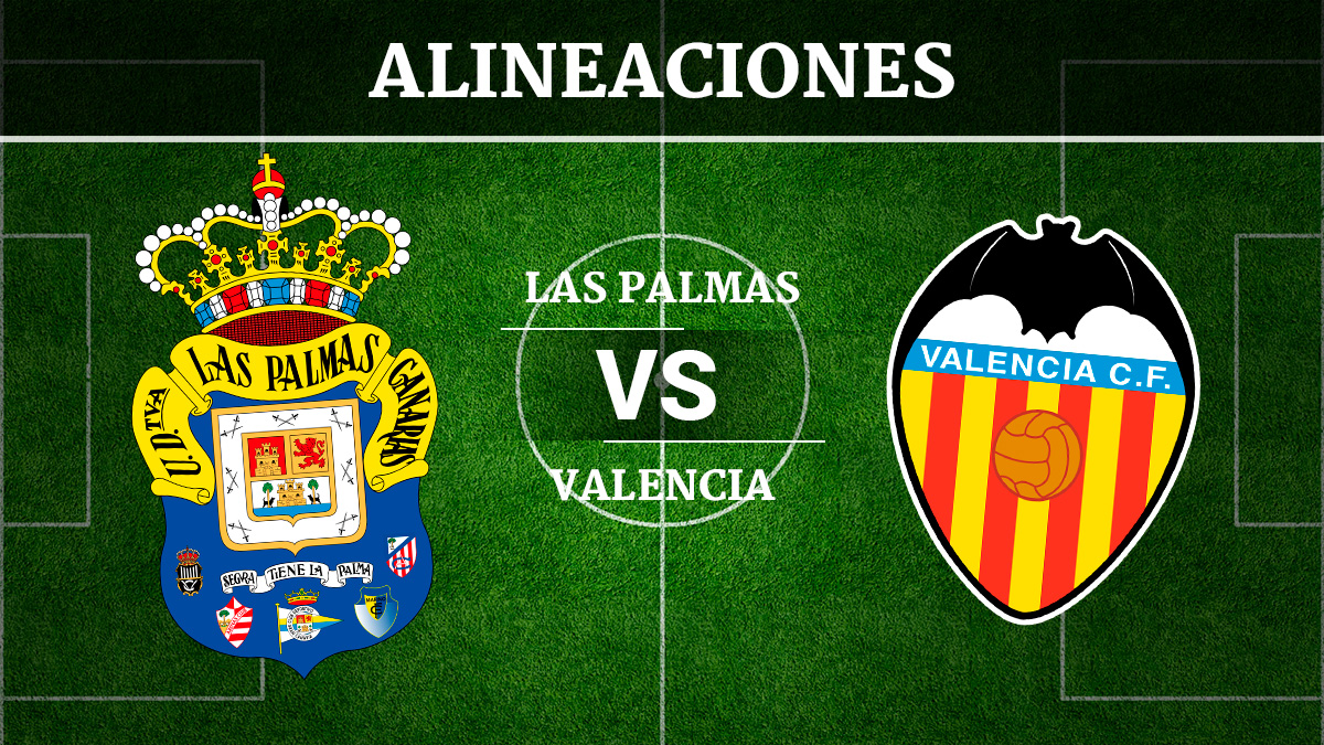 Consulta las posibles alineaciones del Las Palmas vs Valencia