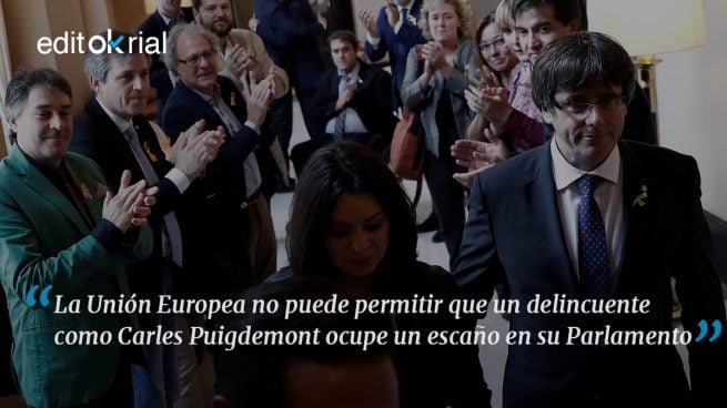 Un delincuente no puede ser eurodiputado