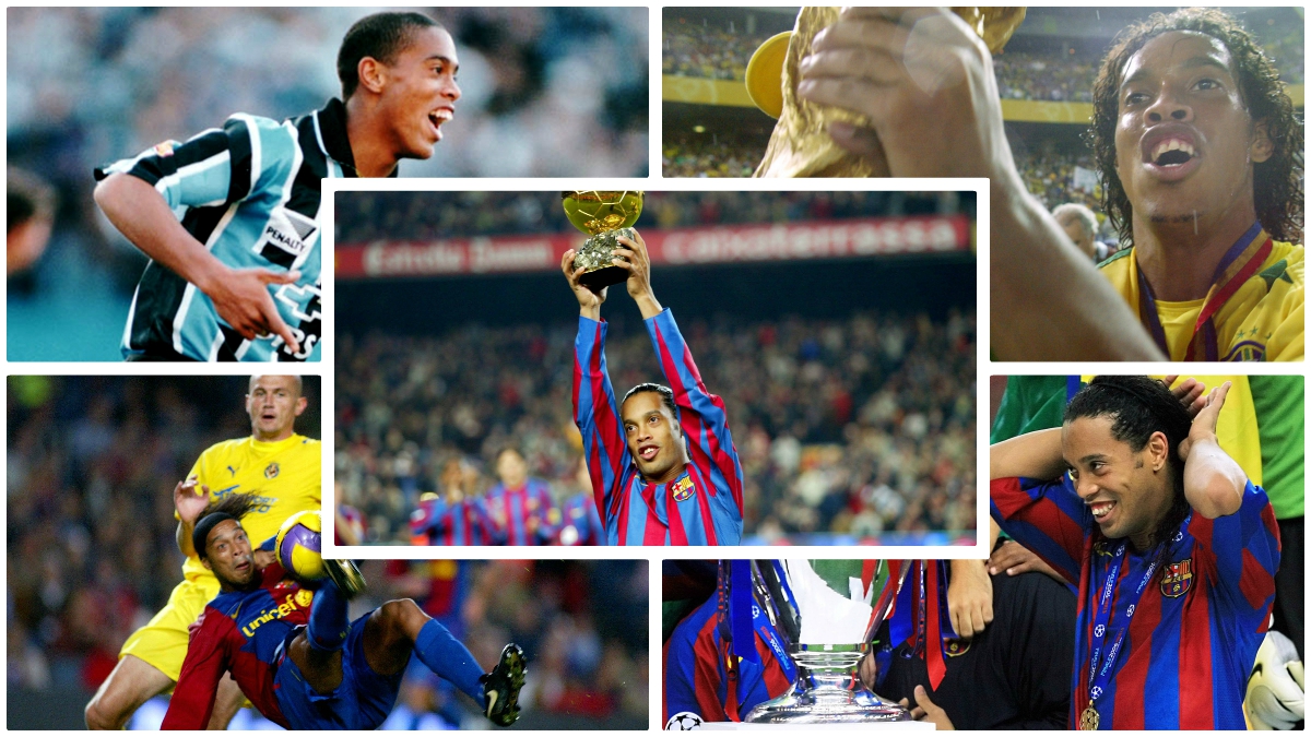 Cinco de los mejores momentos de la carrera de Ronaldinho. (Fotos: Getty Images/AFP)