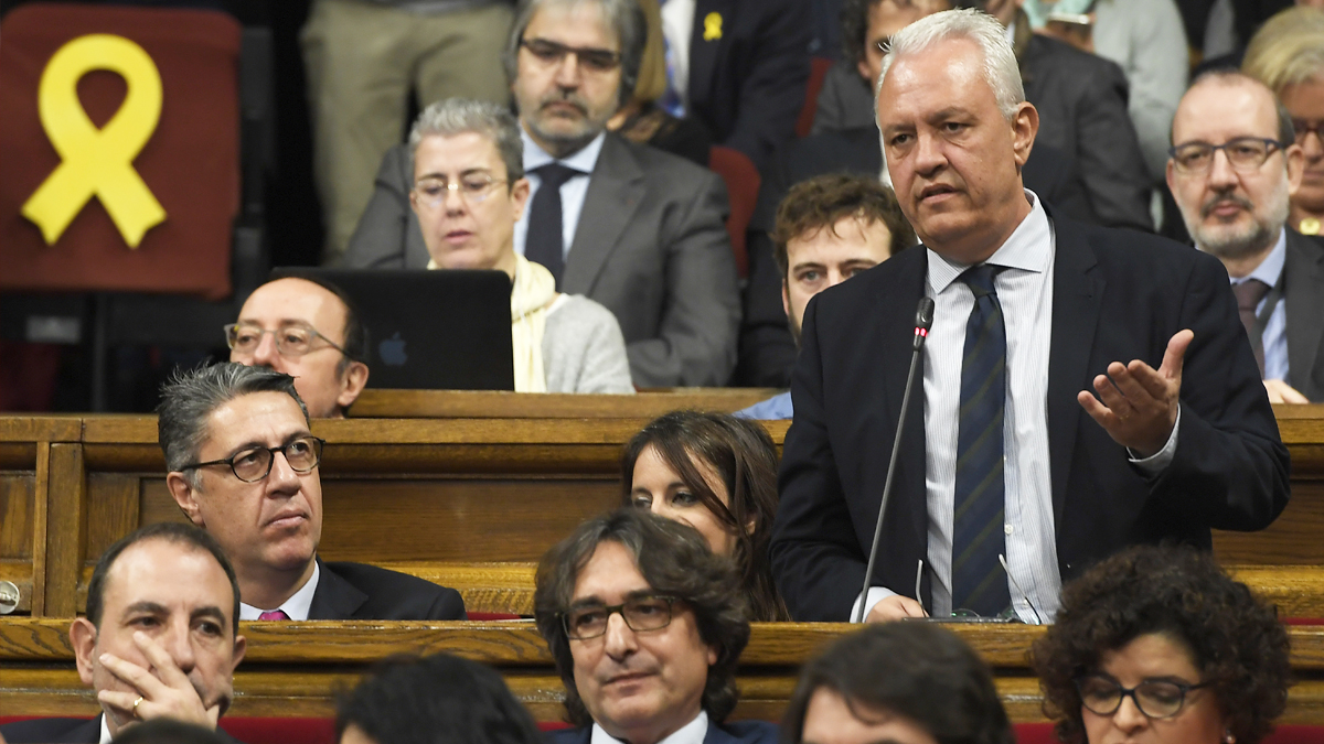 Santi Rodríguez, diputado del PP en el Parlament de Cataluña. (Foto: AFP)