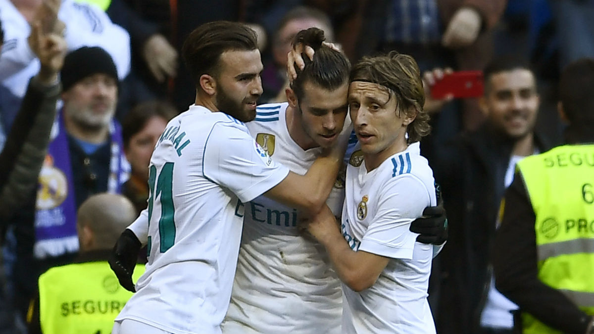 Bale celebra su gol al Deportivo. (AFP)