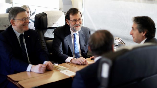 Ximo Puig, Mariano Rajoy e Iñigo de la Serna