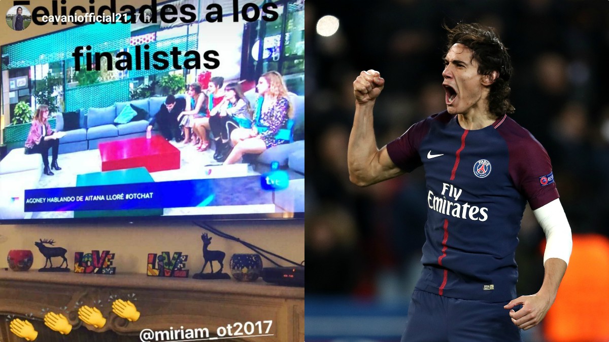 Edinson Cavani, fan de Operación Triunfo.