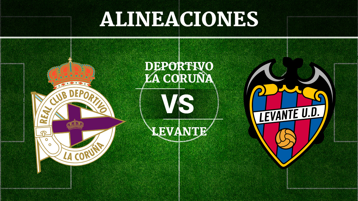 Consulta las posibles alineaciones del Deportivo de la Coruña vs Levante