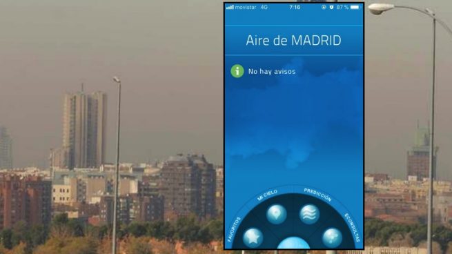 La app de calidad del aire de Carmena no avisa de los episodios de alta contaminación a tiempo