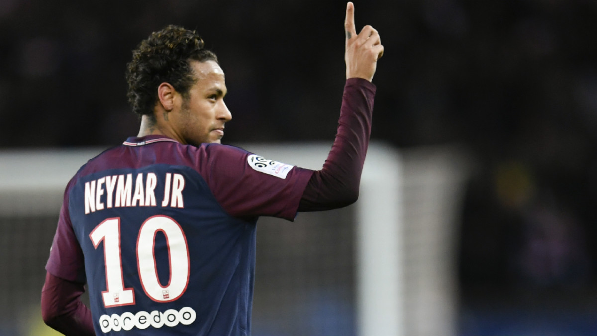 Neymar celebra un gol con el PSG. (AFP)