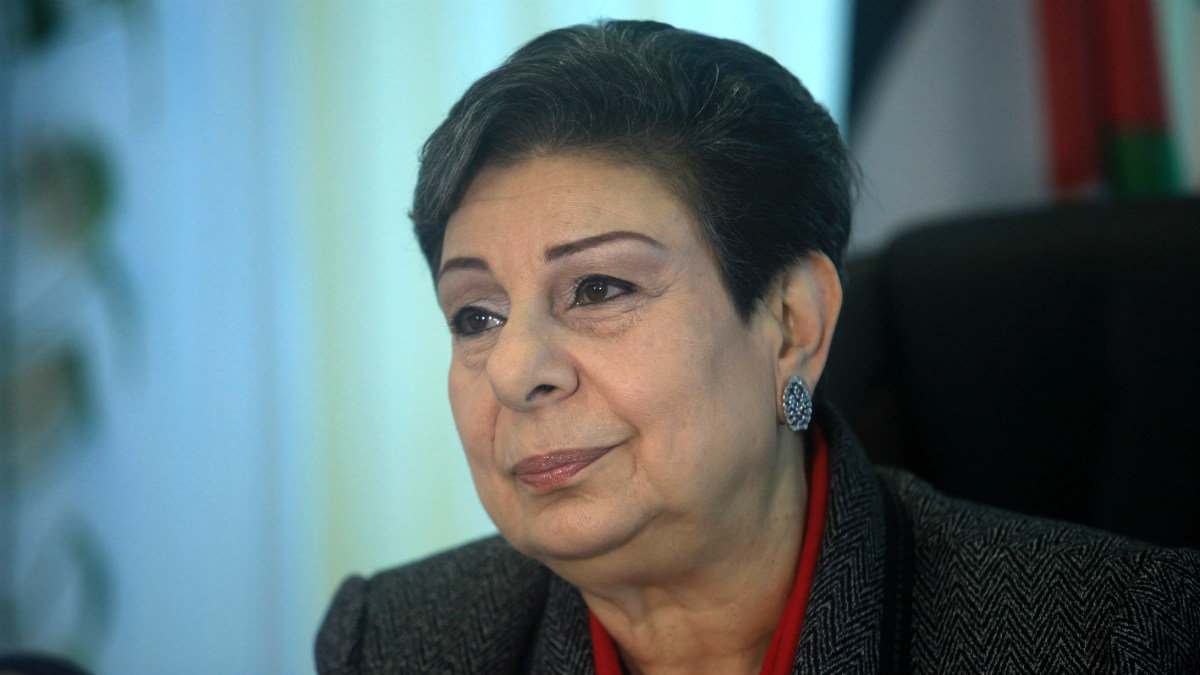 Hanan Ashraui, dirigente de la Autoridad Nacional Palestina. (Getty)