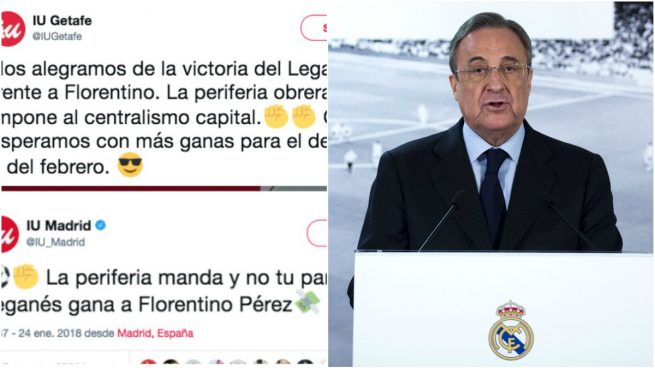 Izquierda Unida se ríe de la crisis del Real Madrid y ataca a Florentino Pérez