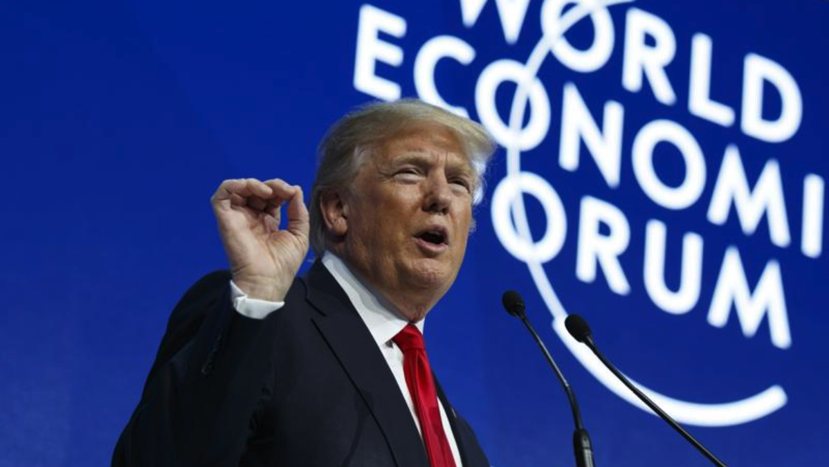 Donald Trump en Davos en 2018.