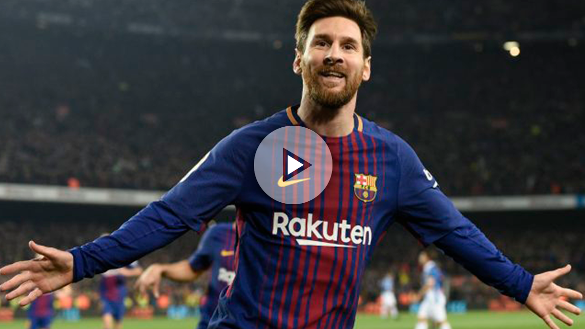 Messi celebra un gol ante el Espanyol. (AFP)