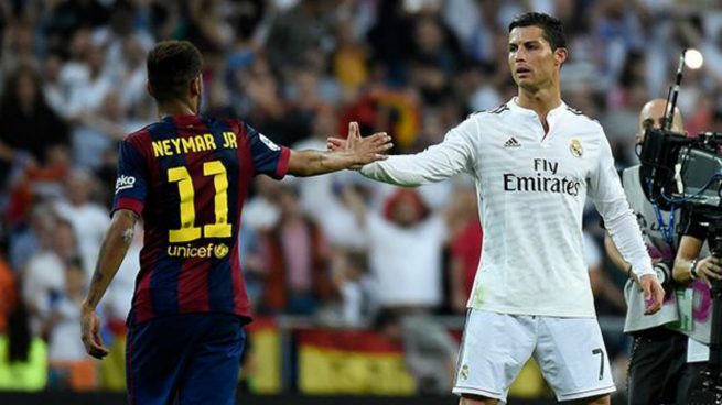 Neymar pelotea a Cristiano: «Es el espejo en el que me miro»