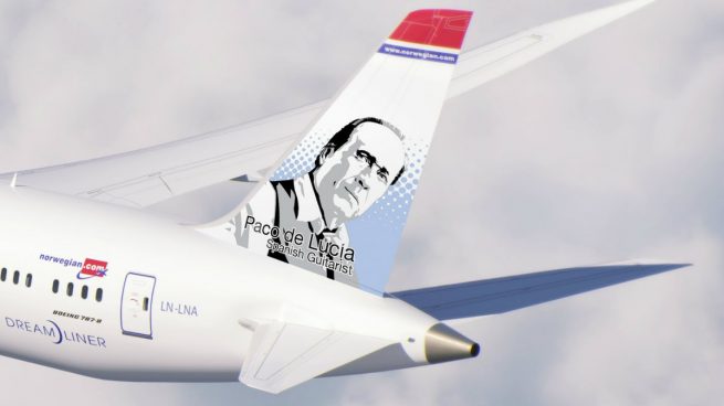 Norwegian Air homenajea en sus aviones a Paco de Lucía