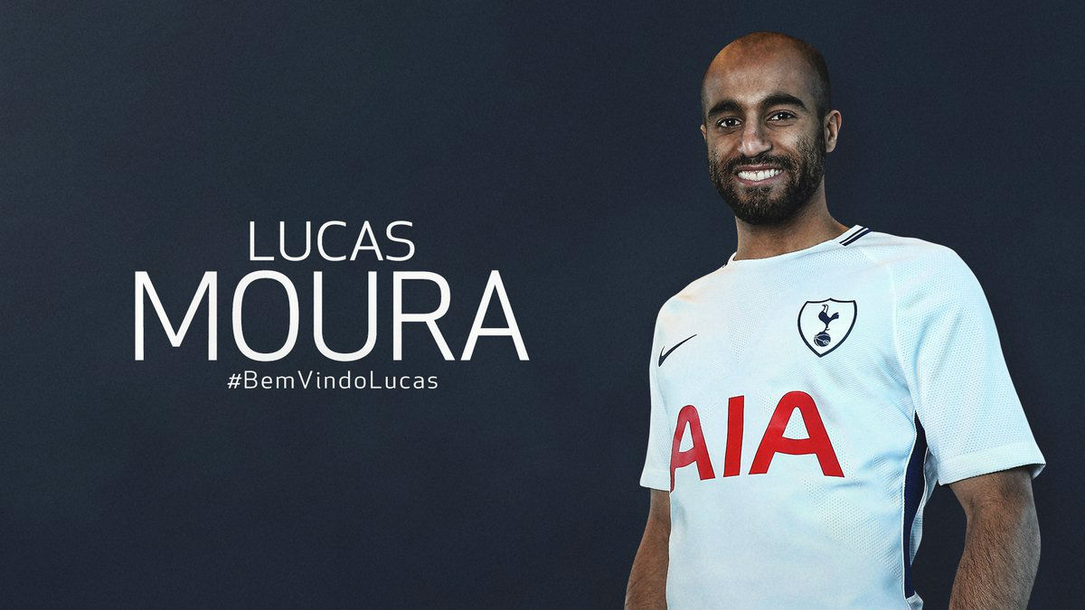 Lucas Moura ya es del Tottenham. (SpursOfficial)