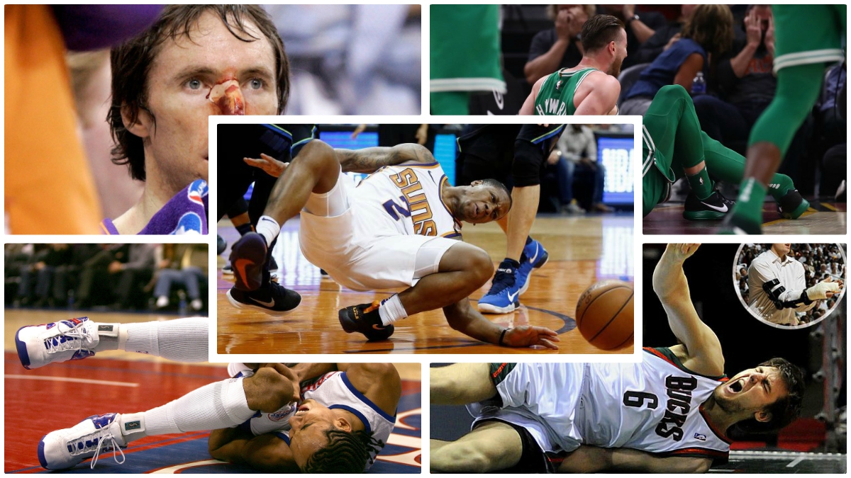 Las lesiones más espeluznantes de la NBA. (Fotos: Twitter, Getty Images, AFP…)