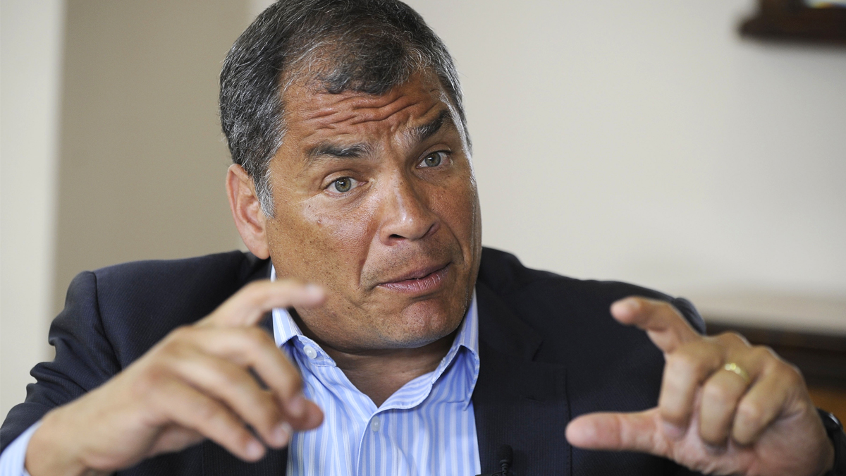 Rafael Correa, ex presidente de Ecuador. (Foto: AFP)