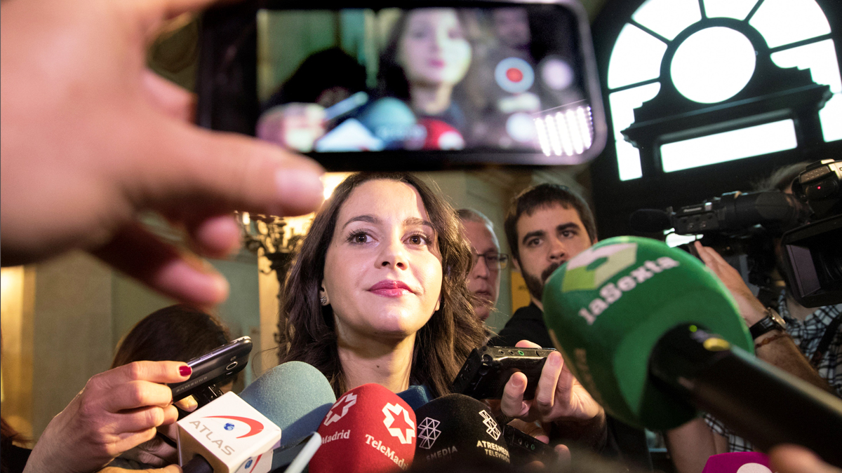 Inés Arrimadas, líder de Ciudadanos en Cataluña. (Foto: EFE)