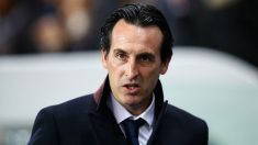 Unai Emery, durante un encuentro con el PSG. (Getty)
