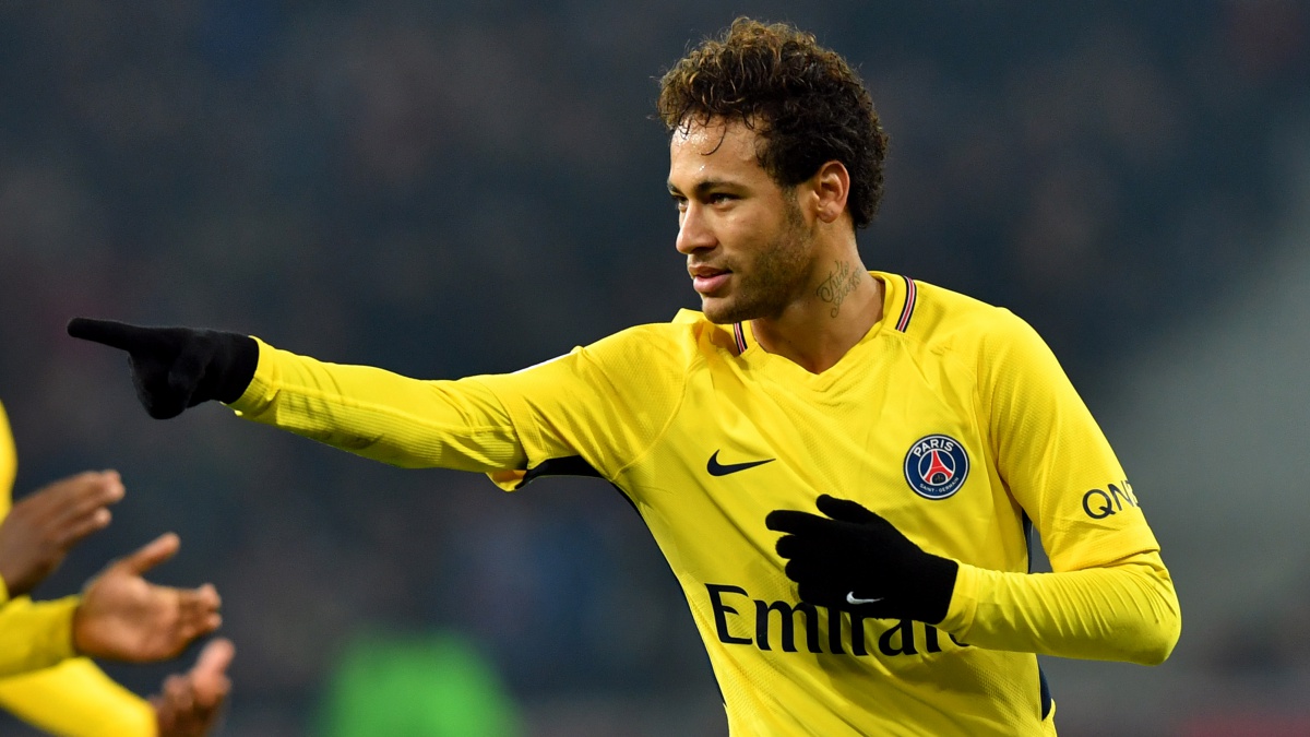 Neymar celebra su gol durante el Lille vs PSG. (AFP)