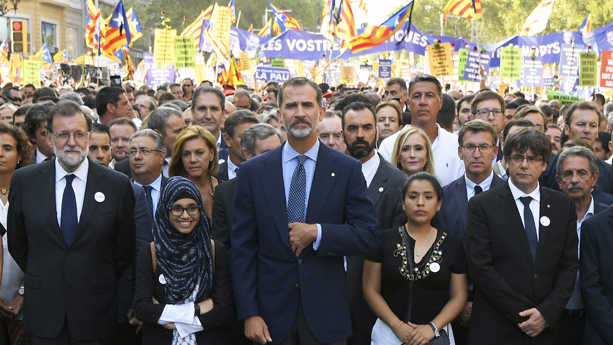 Cabecera de la manifestación, el año pasado.