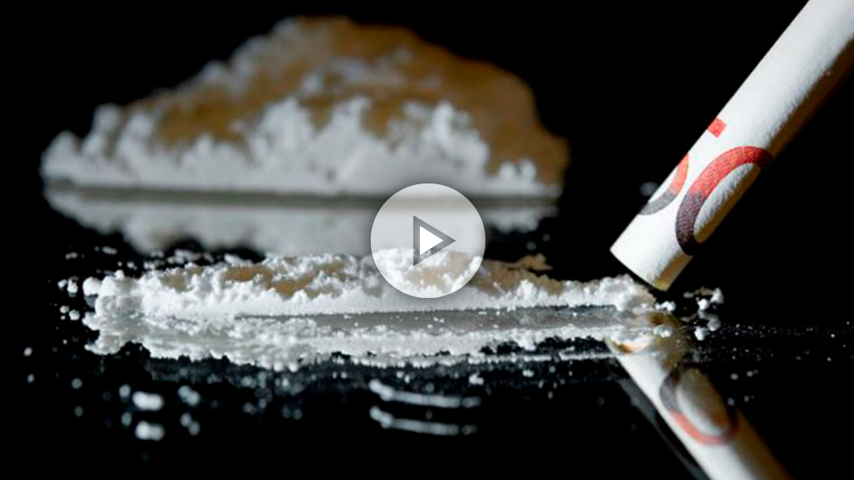 Una raya de cocaína