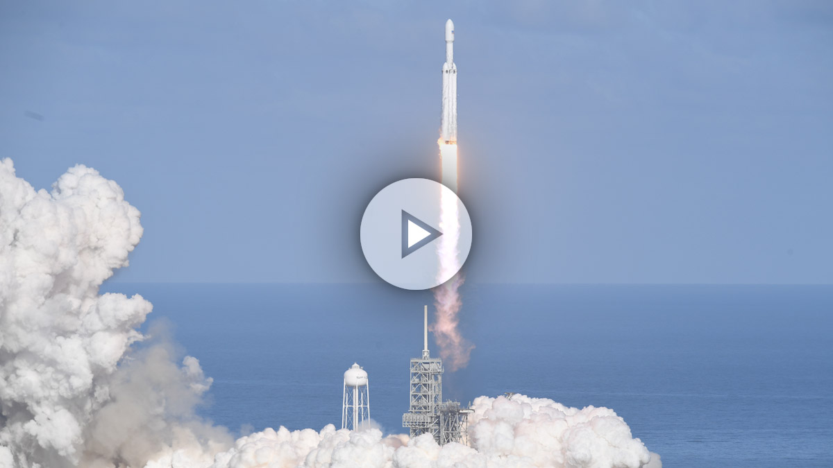 Lanzamiento del Falcon Heavy.
