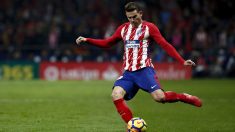 Lucas, en un partido con el Atlético de Madrid.