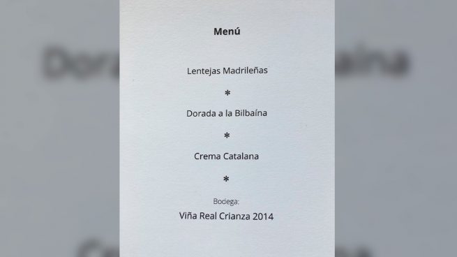 Rajoy almuerza un menú muy español: lentejas madrileñas, dorada a la bilbaína y crema catalana