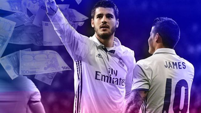 Morata y James, las mayores ventas del Real Madrid esta temporada.