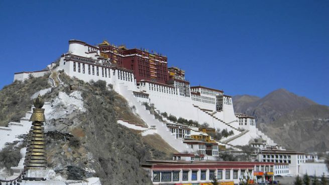 El Palacio Potala, la antigua residencia de los Dalái Lama
