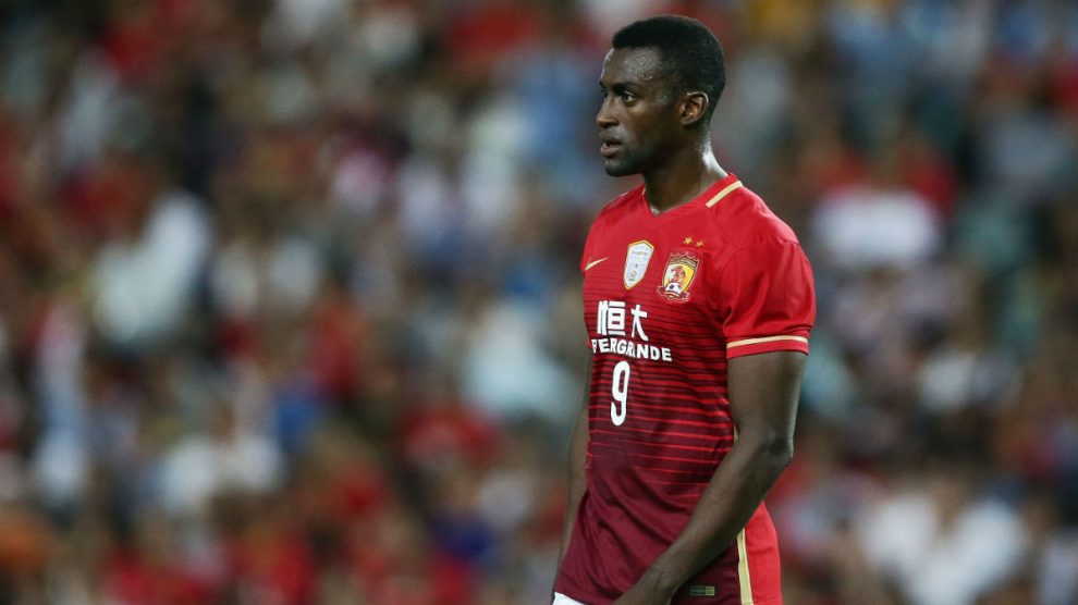 Jackson Martínez, durante un encuentro con el Guangzhou Evergrande. (Getty)