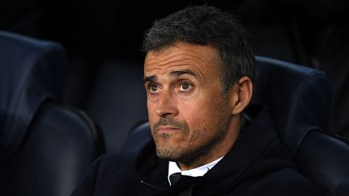 Luis Enrique, durante su etapa en el Barcelona. (Getty)